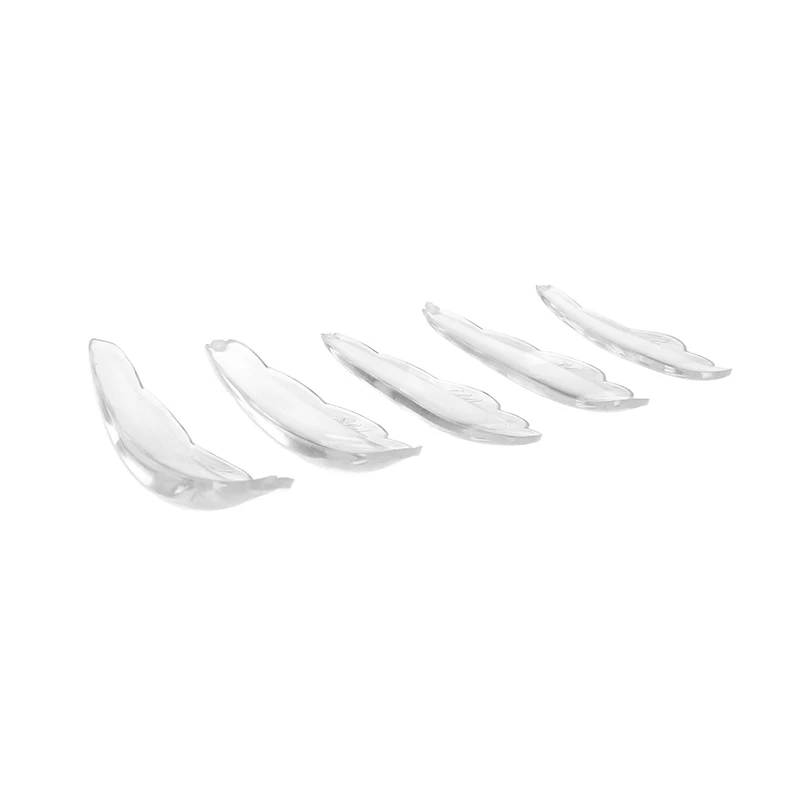5Pairs Transparent Silicone Eyelash Perm Pads Self-Adhesive Lifting Lashes Rods 3D Eyelash Curler Accessories Makeup Tools
