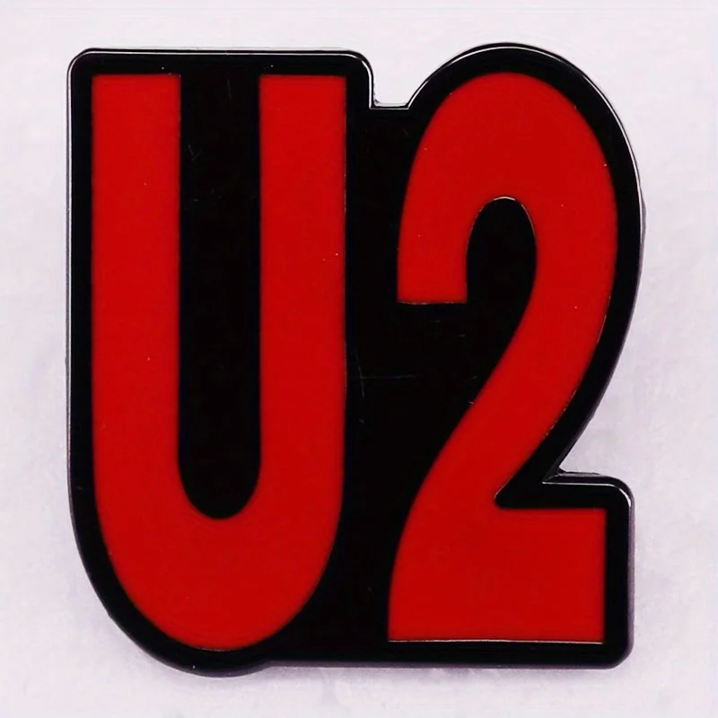 Rock Music Moon U2 Brooch Music Enthusiast Badge Support Hat Accessory Collar Pin