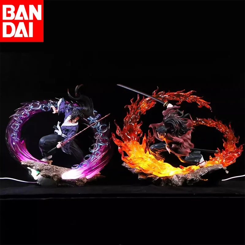 Tsugikuni Yoriichi Figure Fierce Battle Kokushibo Figur Luminous Dolls Demon Slayer Anime Figures Pvc Model Birthday Gift Toys