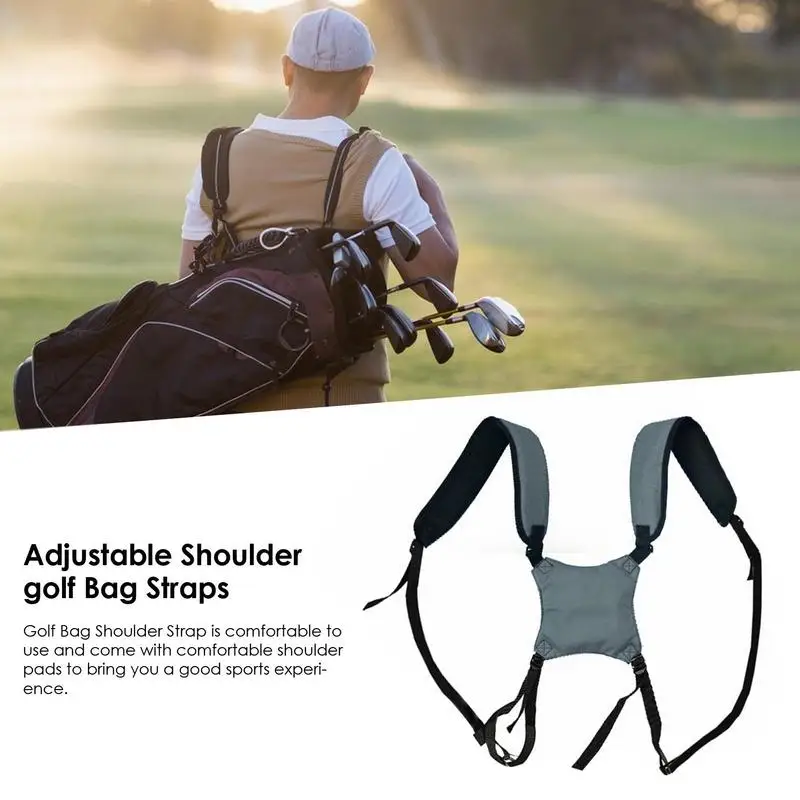 Golf taschen riemen verstellbare Golf tasche Trage gurt Doppels ch ulter gurt Rucksack gurt gepolsterter Taschen riemen Universal ersatz