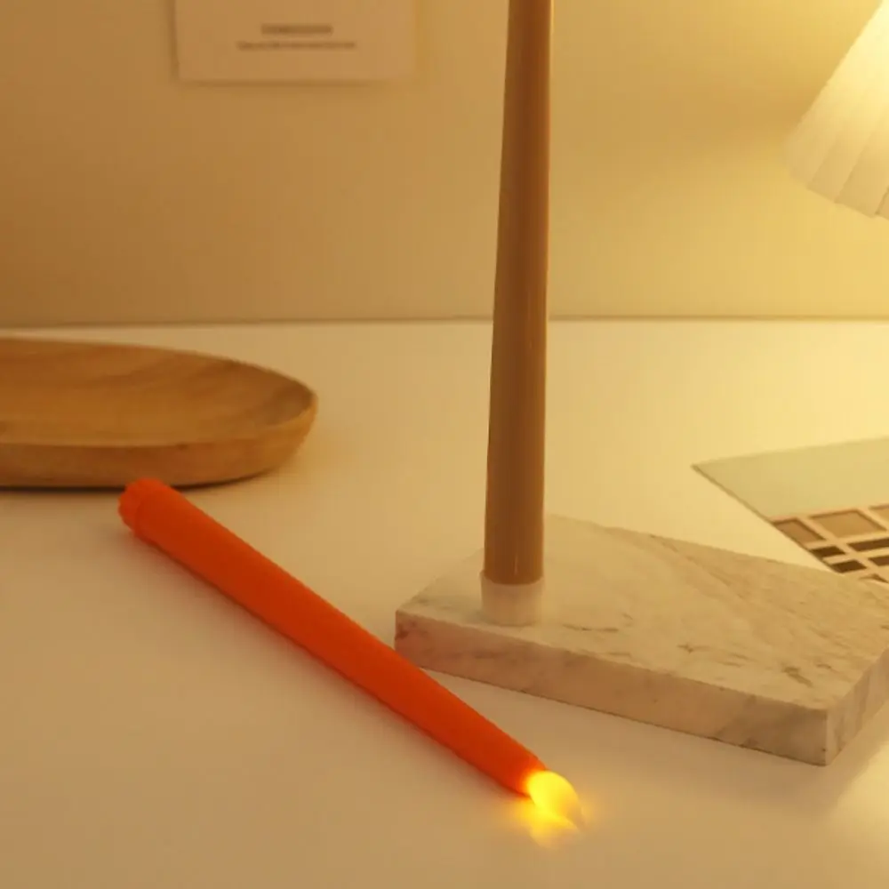 Simulation Led Candles with Flickering Flame Battery Operated Candlesticks Tall Creative Atmosphere Light Thanksgiving