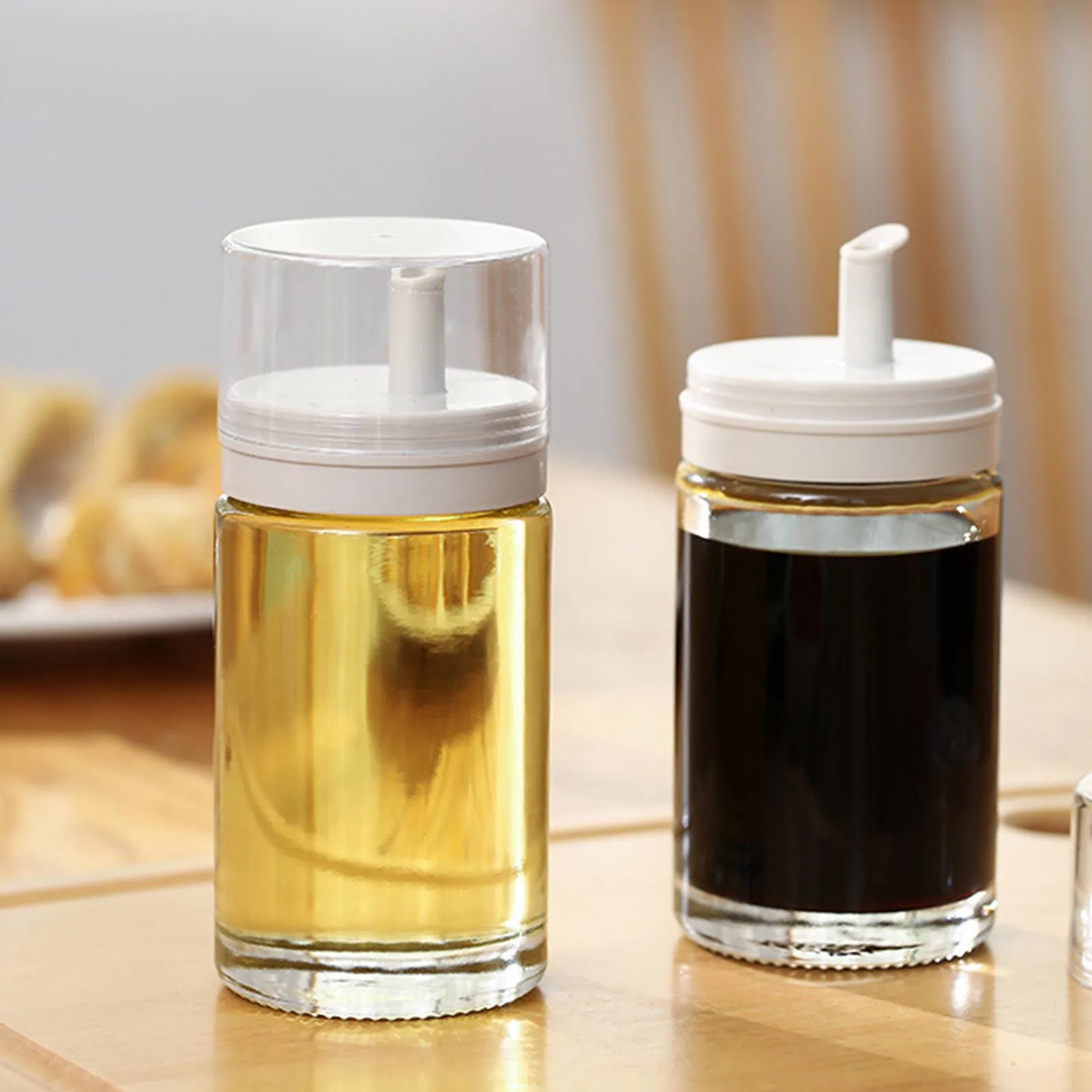 

100ml Glass Oil Bottle Mini Soy Sauce Organizer Leak Proof Shaker Cooking Seasoning Oil Dispenser Container Kitchen Supplies