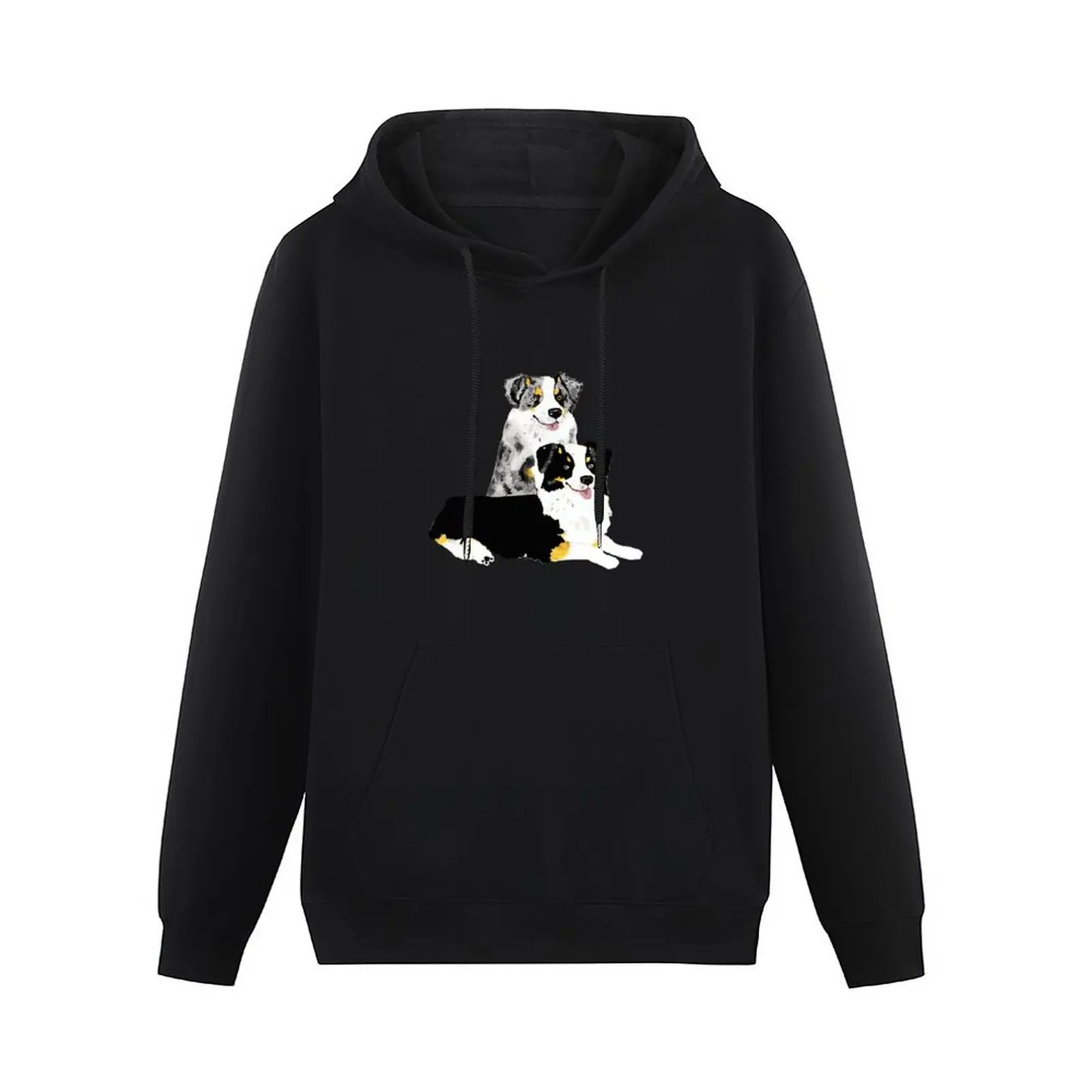 Australian Shepherd Pair Pullover Hoodie men clothing korean autumn clothes korean clothes men wear hoodie man