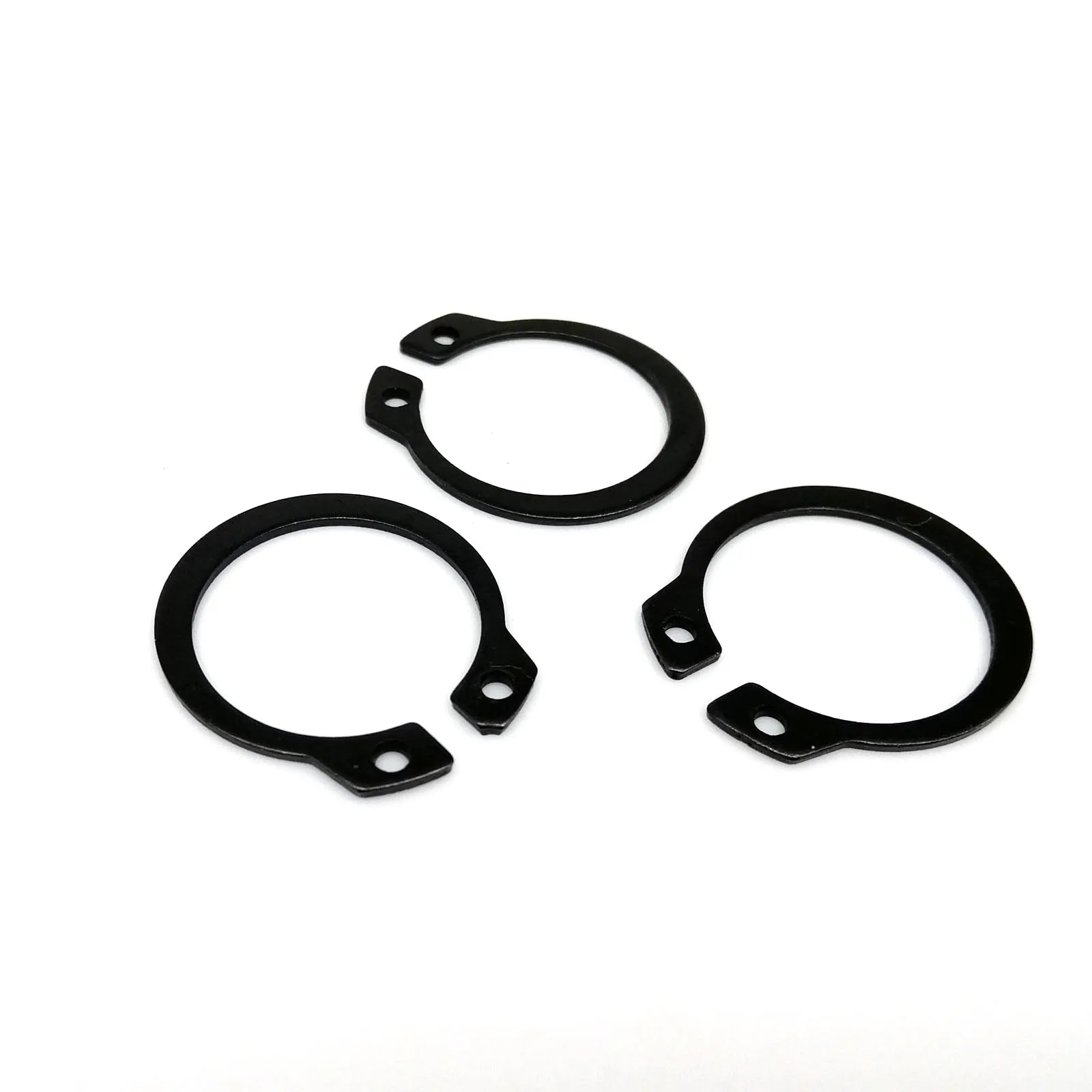 500 pz/scatola Tipo C Circlip Esterno Clip Snap Ring Mix 15 Formati M5 a M20 Kit Set per Cuscinetto Dell\'albero di Fissaggio Nero 65mn Acciaio