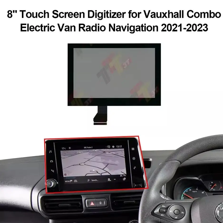 

Dashboard 8" Touch Screen for Citroen Berlingo Peugeot Partner Rifter, Toyota Proace City Radio Navigation