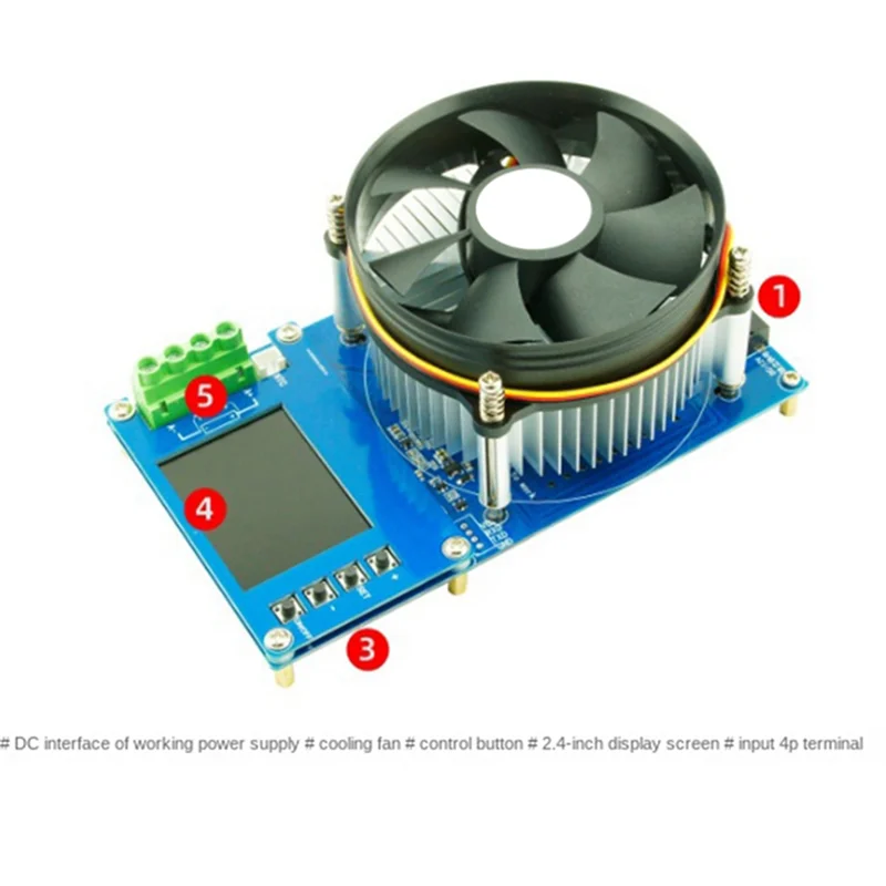 A96I-1Set 4 モードバッテリー容量テスター 2.4 インチ TFT カラースクリーン CNC タイプ電子負荷放電テスター 20A