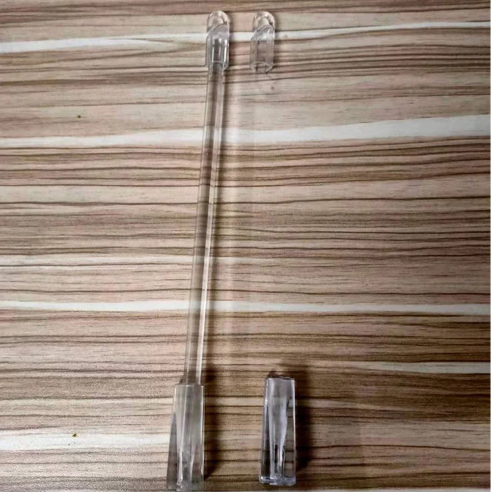 12 قطعة مقابض أعمى واضح الميل قضيب مقابض البلاستيك إمالة قضيب نصائح استبدال لستائر البندقية سهلة التركيب لا أدوات