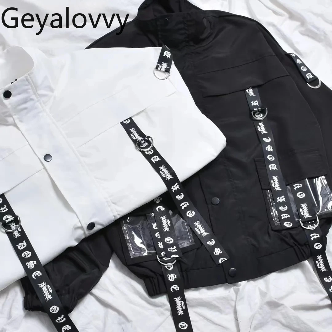 

Mines японский контрастный цвет ремни локомотив ветрозащитный плащ весна осень новая милая свободная универсальная куртка на молнии