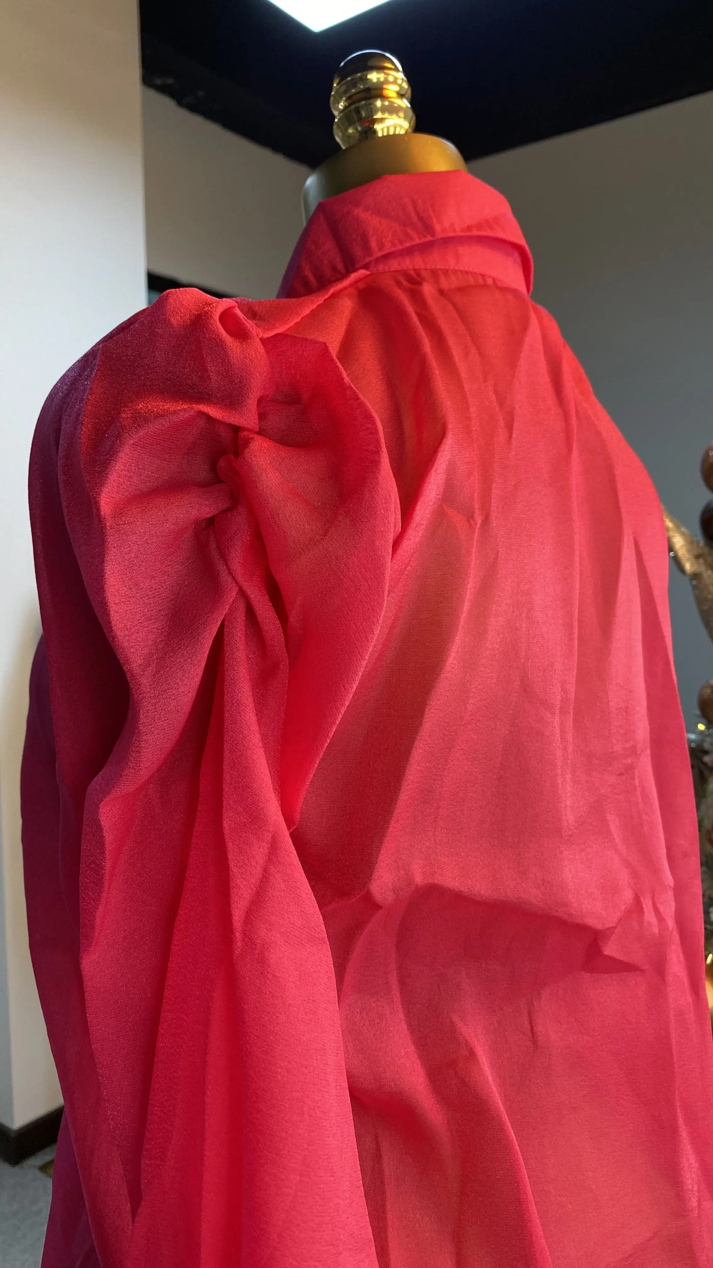 Otoño de manga completa blusas casuales mujeres linterna manga camisas florales señoras Casual Tops ropa mujeres al por mayor-GZMM393