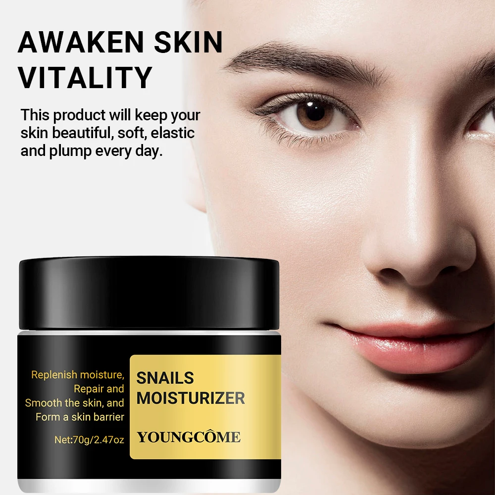 Snail Collagen Face Cream Repair Essence Moisturizing Hydrating Brightening Smoothing Nourishing Cream Cosmetics Skin Care