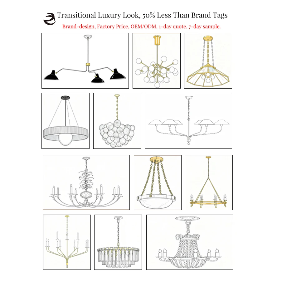 XZ Kitchen Island Copper Nordic American Vintage Brass Handing Lamp Led Dining Room Chandelier High Ceiling Light Design Pendant view 5