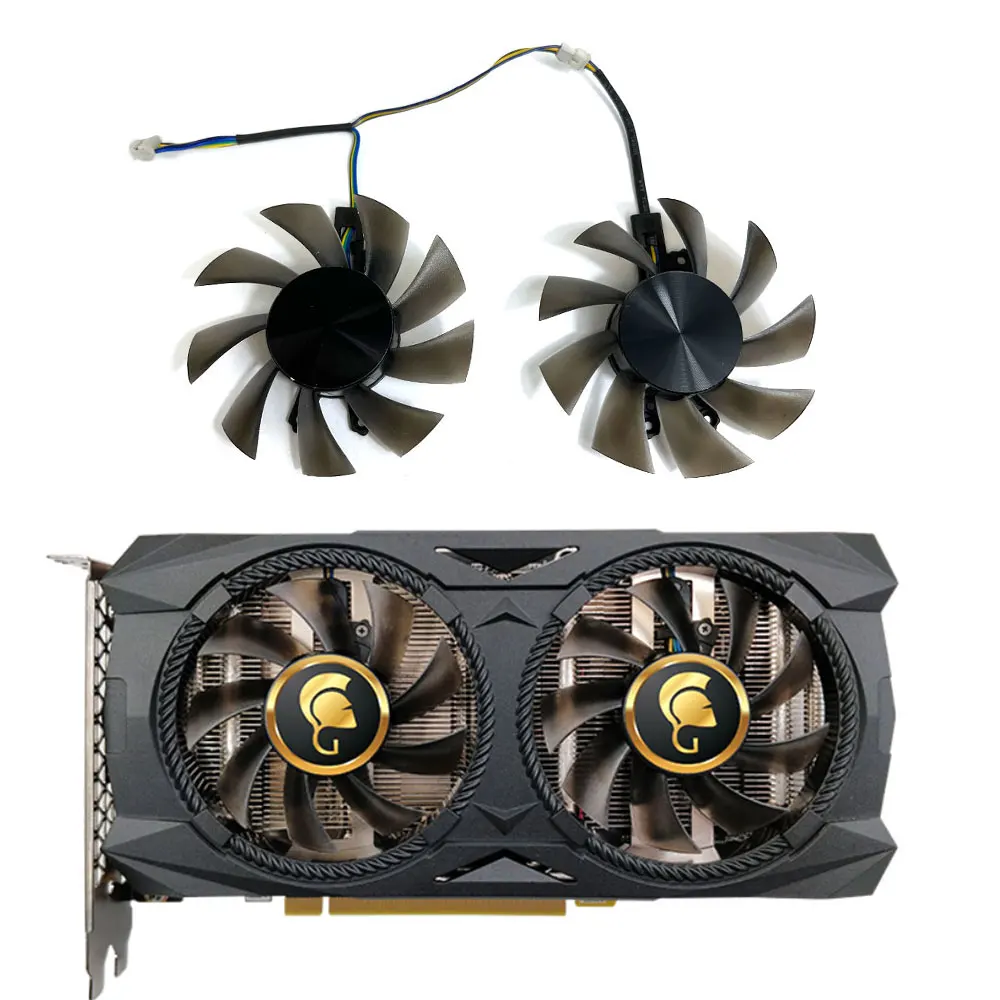 

NEW 75MM 4PIN RTX 2060 Gallardo GPU FAN，For WANLI RTX 2060、2060Super、RTX 2070 Gallardo、WANLI CMP 30HX Video card cooling fan