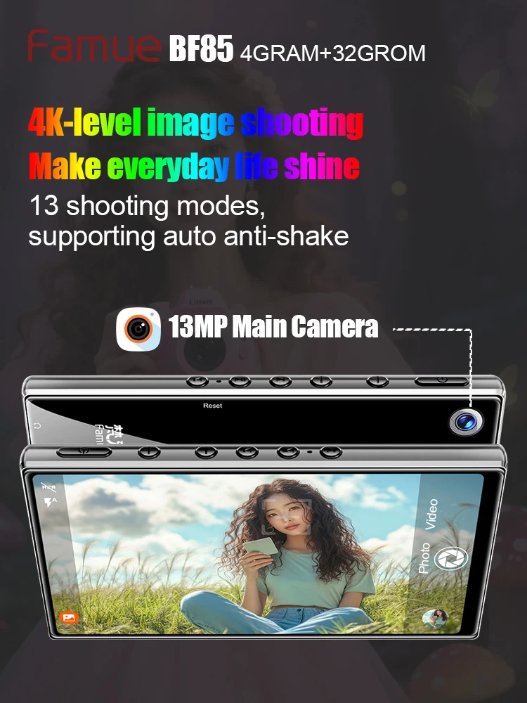 Pemutar MP3 Famue Android 13 dengan Bluetooth dan WiFi, Pemutar MP3 MP4 dengan Spotify, Dapat Didengar, Pandora, Versi Mandiri / Jaringan