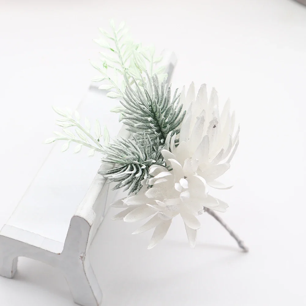 6pcs artificial fake flower fake grass wedding Christmas decoration wreath handmade decoration accessories fake plants