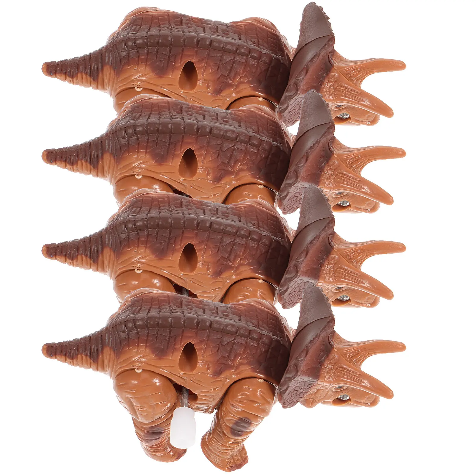 

4 шт. заводных динозавров-игрушек на пружинке: креативный движущийся подарок для детей, на День защиты детей, Пасху, для вечеринок, забавные заводные игрушки