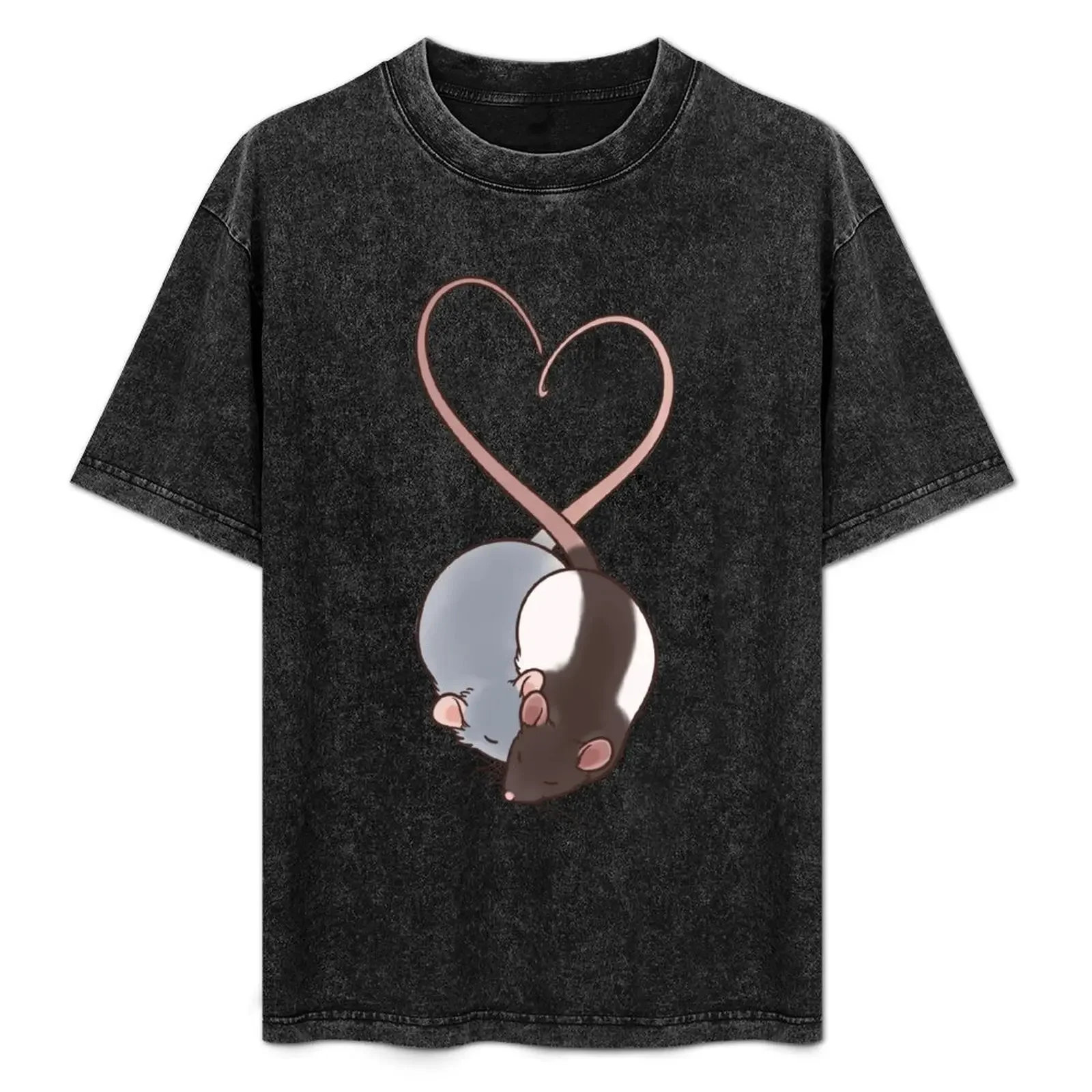 

Heart rats T-Shirt for a boy vintage clothes plus sizes summer top outfits for men