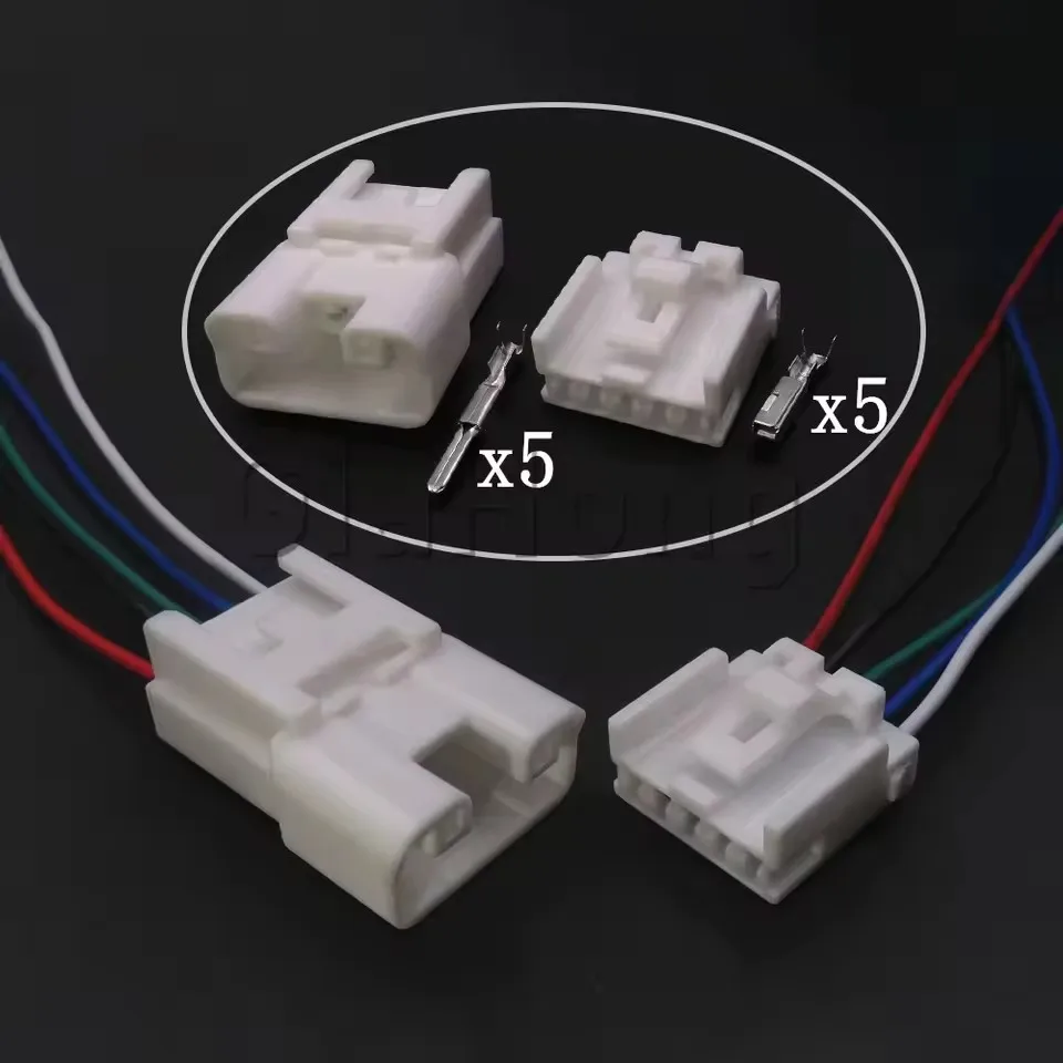 1Set 5Pin 7282-1050 7283-1050 AC Assembly Car Glass Lifter Plug 1300-3111 1300-3783 Unsealed Connector For Toyota 90980-12348