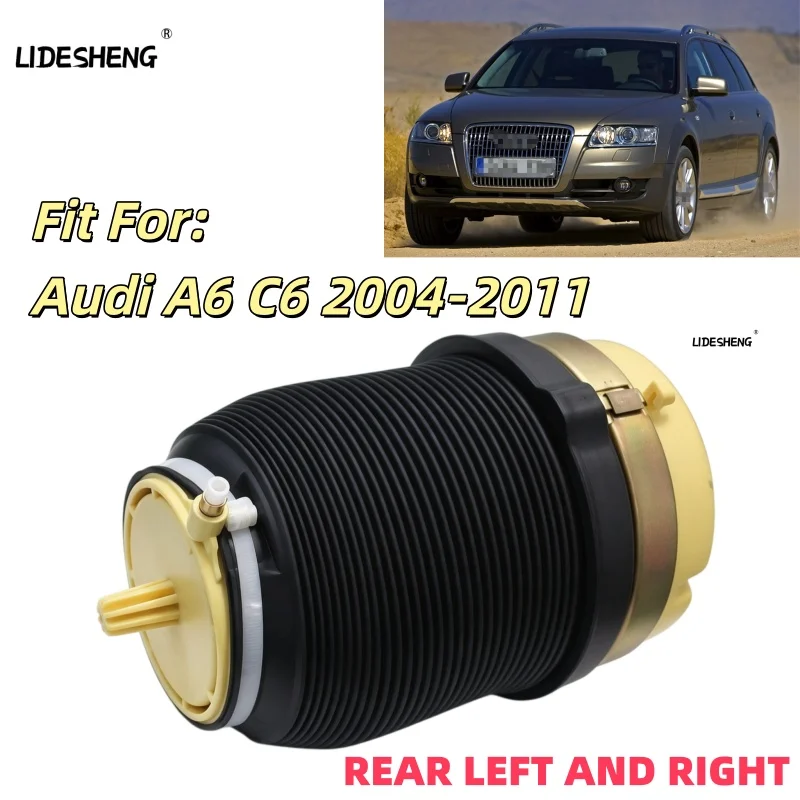 4F0616001K 4F0616001J 4F0616002 4F0616002K 2PCS REAR LEFT AND RIGHT AIR SUSPENSION SPRING BAG FOR Audi A6 C6 2004-2011