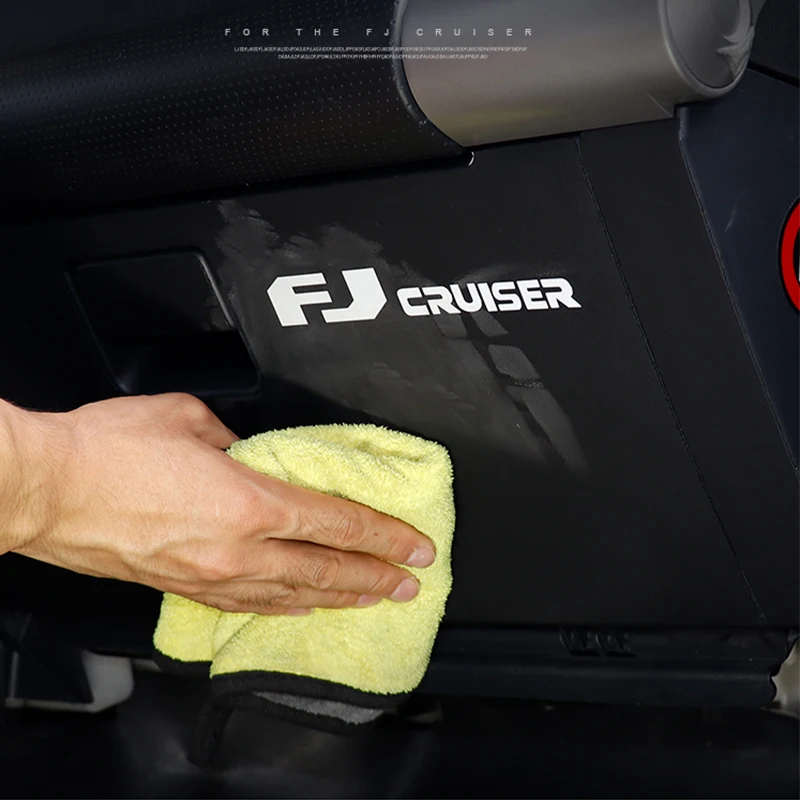 Main Copilot Anti Kick Protective Pad For Toyota FJ Cruiser Console Bottom Anti-Dirty Pad Leather Sticker Decoration Accessories