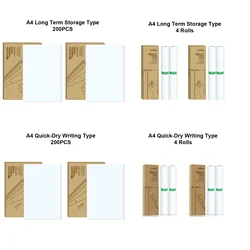 PeriPage A4 Thermal Printer Paper 100 Pages Folded for Long-lasting and Quick Dry for Oil/water proof Paper BPA Free Clear Print