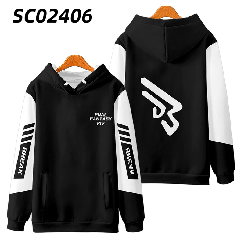 Game FF14 FINAL FANTASY XIV Zip Up Hoodie Women Men Graphic Sweatshirt Streetwear Hip Hop Zipper Hooded Jacket Male Tracksuit