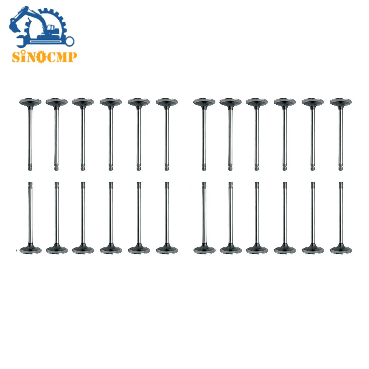 24Pcs Intake & Exhaust Valve Kit For LAND ROVER DISCOVERY JAGUAR XF 306DT 3.0 D TDV6 Automotive Exterior Engine Accessories