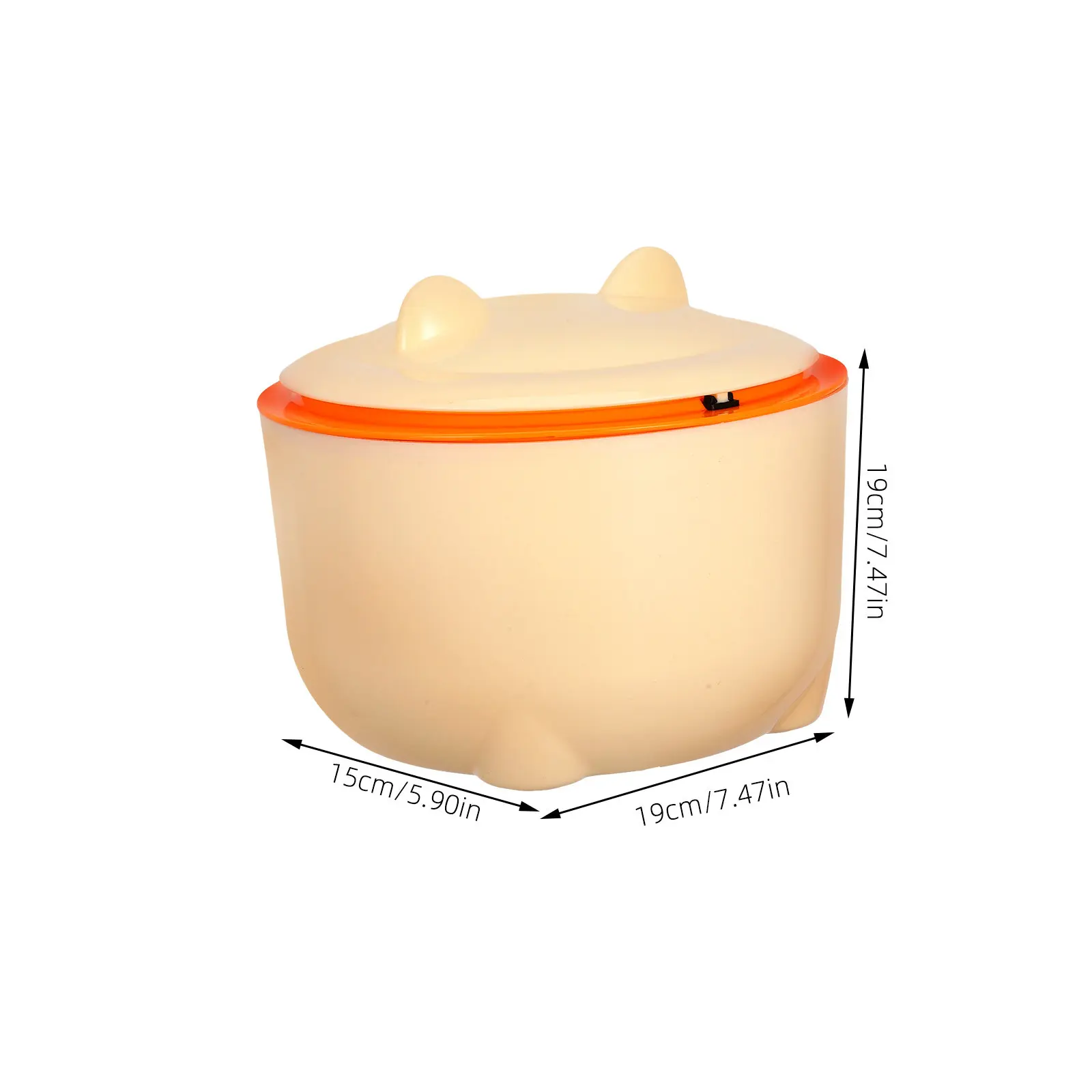 1Set Sealed Cat Litter Trash Can Lid 90 Pieces Bags Pet Waste Container Odor Proof Compact Indoor Trash Bin Cat Litter Box