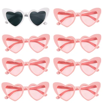 6/8pairs Vintage Heart Shaped Sunglasses Bachelorette Bride Bridesmaid glasses Wedding…