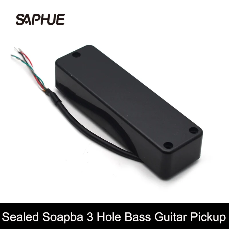 Sealed Soapba 3 Hole Bass Guitar Pickup ,5 String Double Coil Humbucker Pickup 108.5*32mm Ceramic Magnet Bass Guitar Accessories