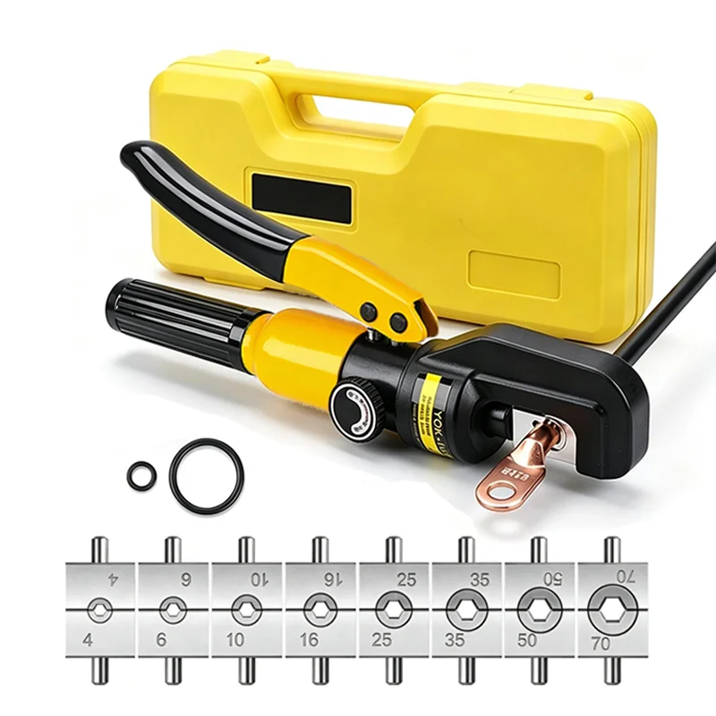 Szybka dostawa 2 dni do Polski i 3 dni do Niemiec zacisk hydrauliczny zacisk drutowy domowe narzędzie do zaciskania YQK70:4-70mm² Powierzchnia przekroju domowy zacisk hydrauliczny okablowanie — 2