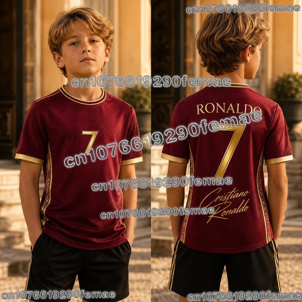 2026 Ronaldo Football Fan Collection Jersey Soccer Shirt Training Sports Top Kids Adults Outdoor Casual Wear Breathable