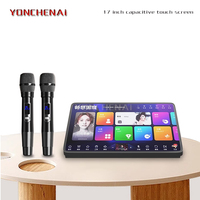 Home KTV Karaoke System with Wireless Microphone, Capacitive Touch Screen 600K Cloud Song 4K Output YouTube Player