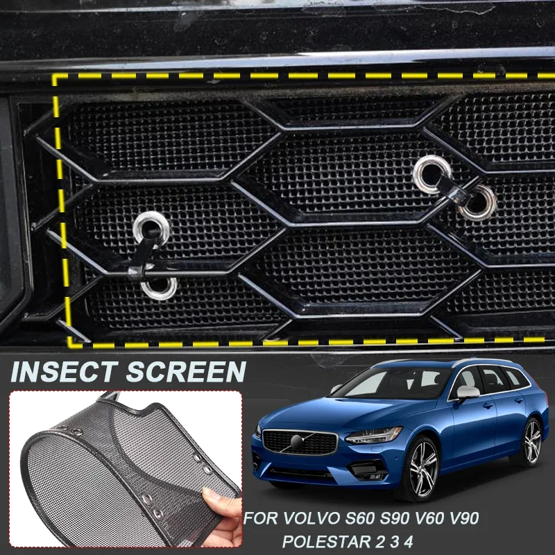 

For VOLVO S60 S90 V60 V90 POLESTAR 2 3 4 Car Insect-proof Air Inlet Protect Cover Airin Insert Net External Auto Accessories