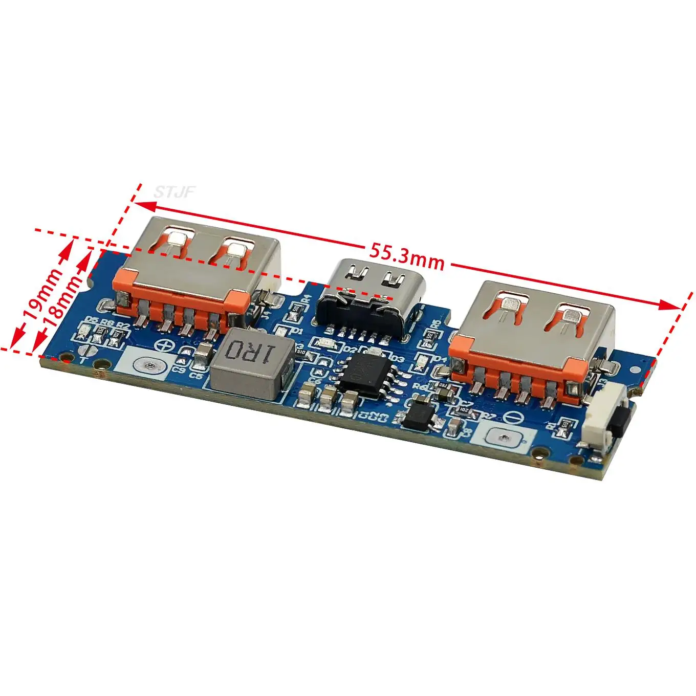 Lithium Battery Charger Board LED Dual USB 5V 2.4A Micro/Type-C USB Mobile Power Bank 18650 Charging Module