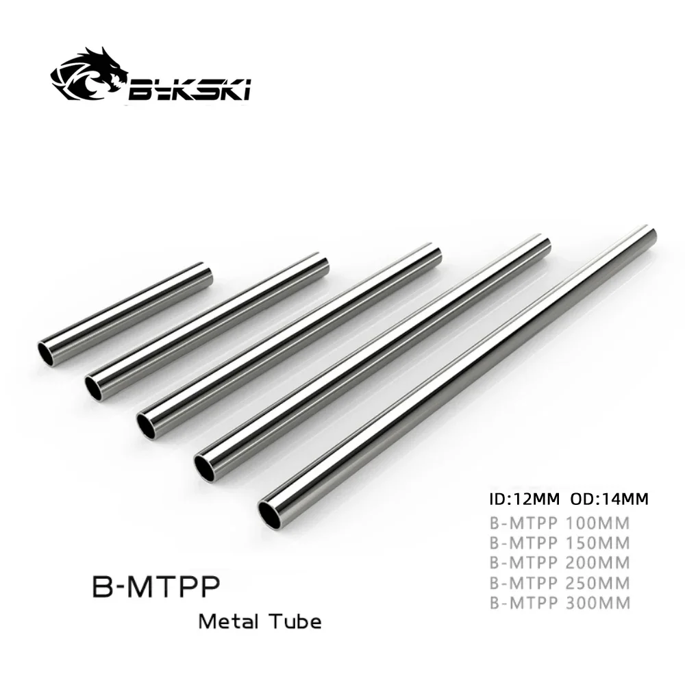 

Bykski B-MTPP OD14MM Water Cooling Metal Hard Tubing Optional for Case Watercooling Length 100mm 150mm 200mm 250mm 300mm