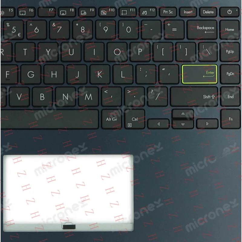 P+ FOR Asus VivoBook 14 E410MA E410MANS Palmrest Keyboard US-International blue