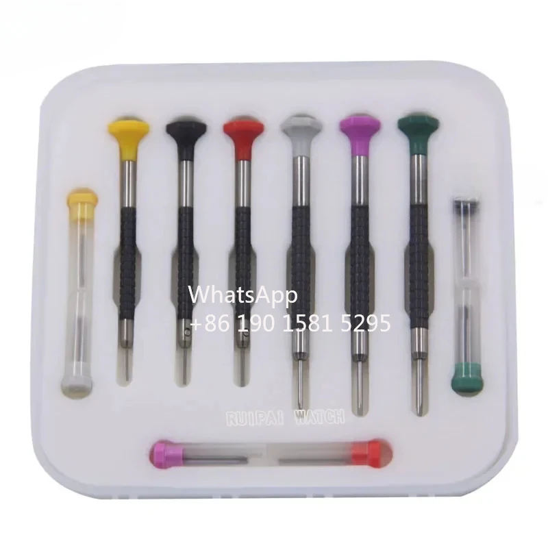 KOREA Made Micro Flat Head Screwdriver in Millimeter Slot Type Screwdriver To Repair The Watch 6pieces for 0.8-2.0mm