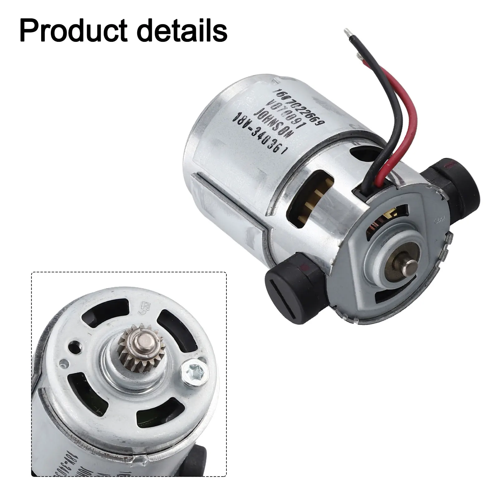 

160702266N Двигатель 18 В для Bosch для GSR180LI GSB180LI GSR18V21 GSB18V21 с прочной производительностью для проектов DIY