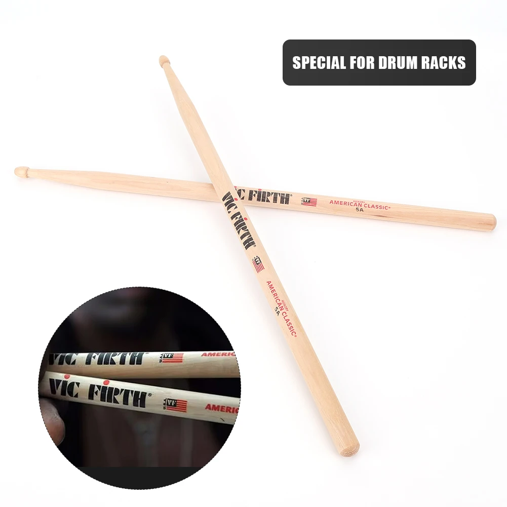 2Pcs Drumsticks 5A/7A Wood Tip Drumsticks Consistent Weight and Pitch American Hickory Drumsticks for Acoustic/Electronic Drums