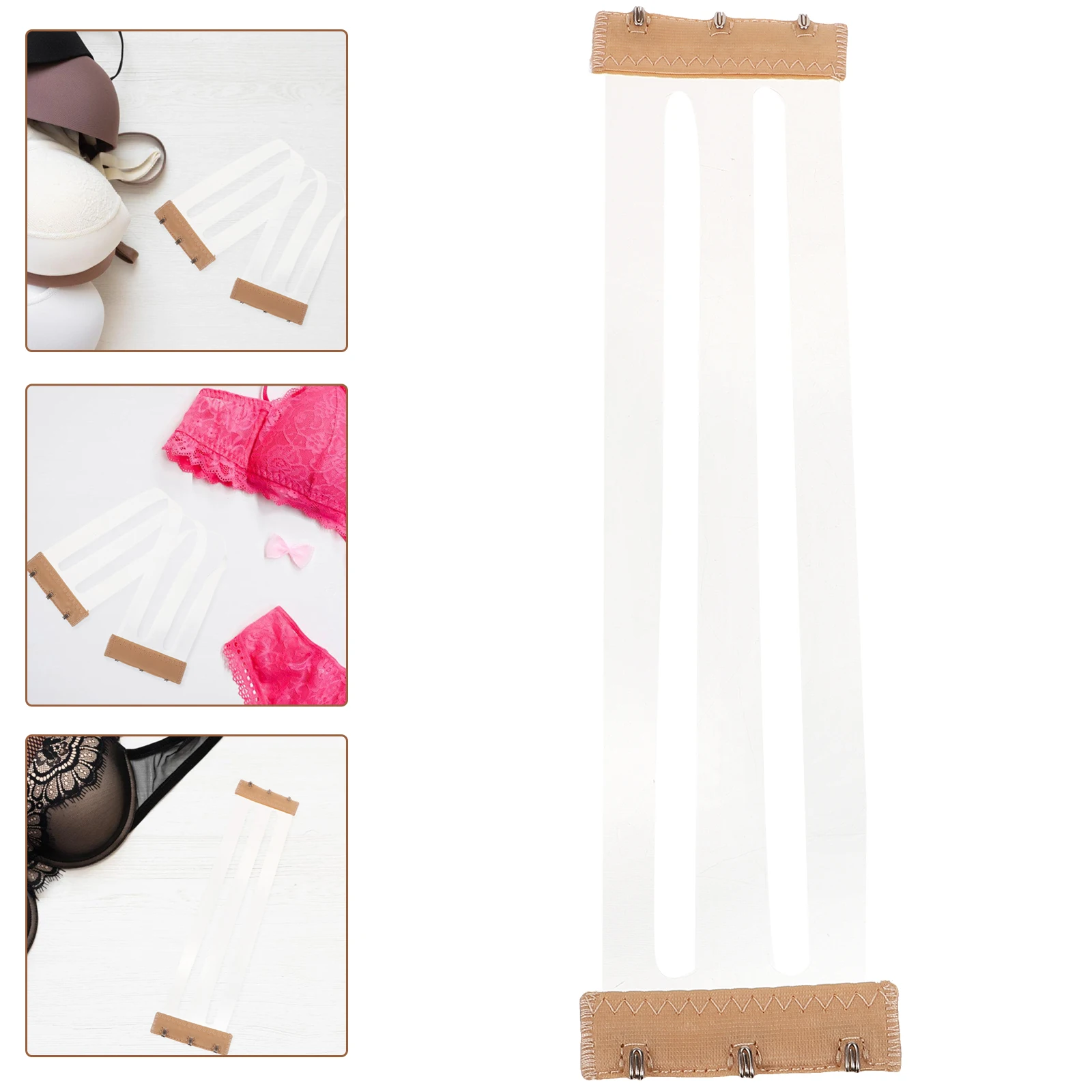 

Invisible Extenders 3 Hook Women'S Lingerie Accessories Elastic Extension Buckle Strap Support Stretch Body Shaper Aid Invisible