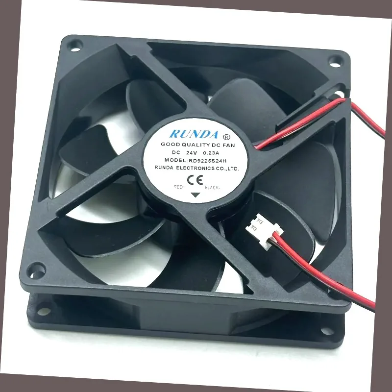 RUNDA RD9225S24H DC 24V 0,23A 90x90x25mm 2-Draht-Server-Lüfter