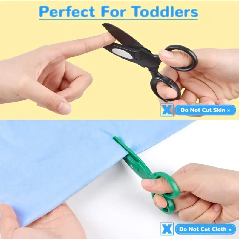 Preschool Training Scissors,Children Safety Pre-School Safety Scissors Art Craft Scissors image 5