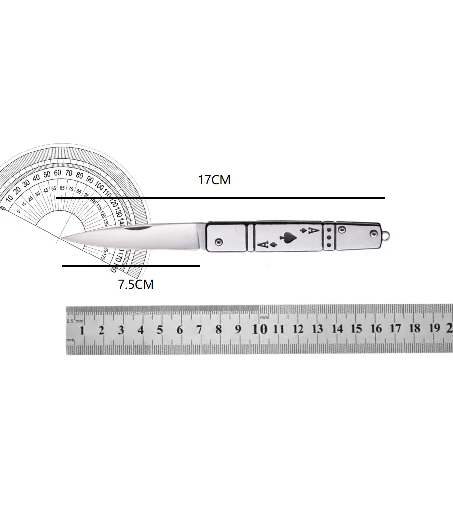 Outdoor multi-function folding knife, portable knife, EDC mini folding knife, key chain knife, stainless steel fruit knife