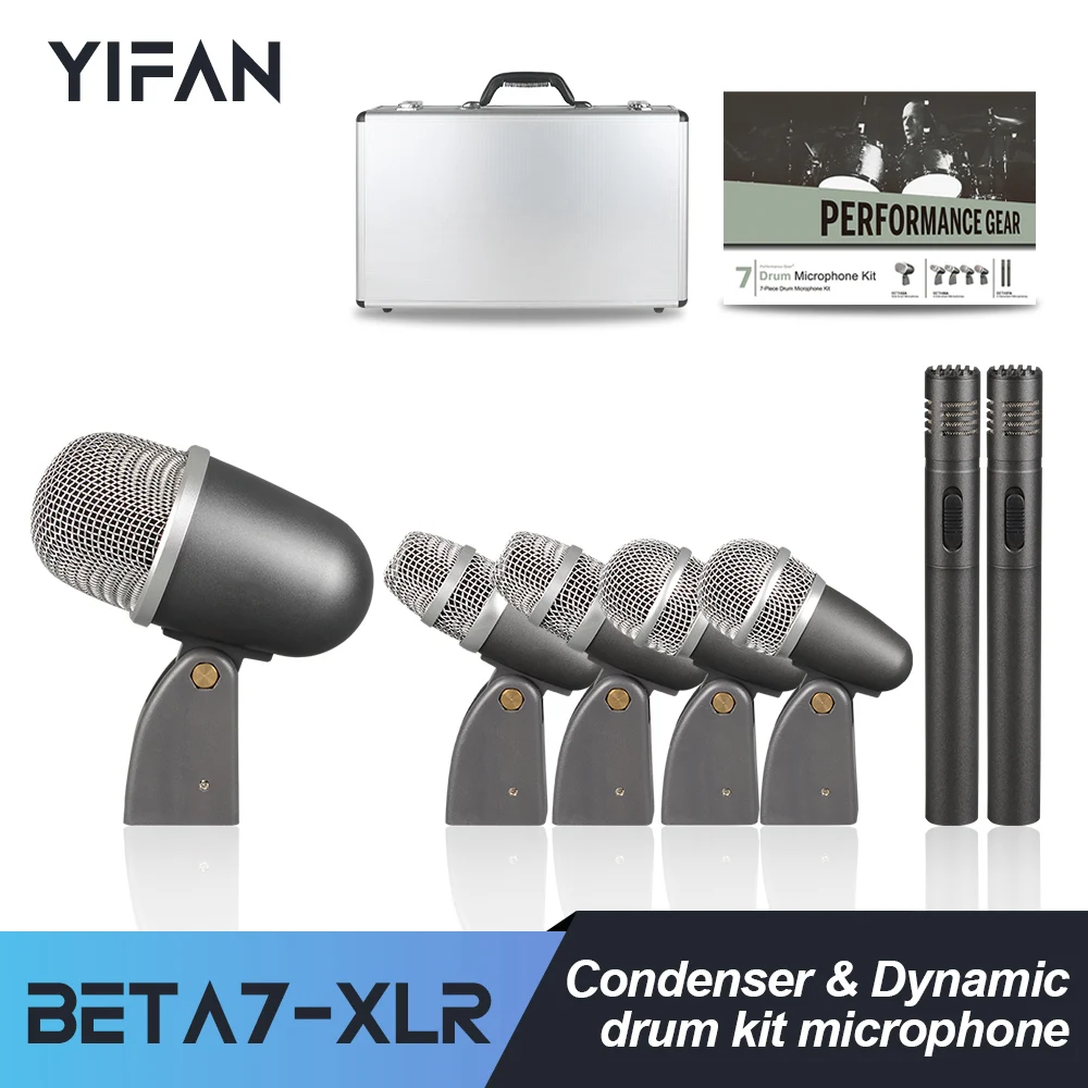 

Beta7-XLR metal drum microphone with advanced recording effect