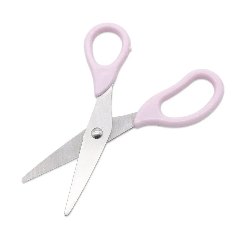 Children DIY Handmade Cuter Stainless Steel Round Head Blade Paper Cutting Tools Student Safety Household Scissor For Child