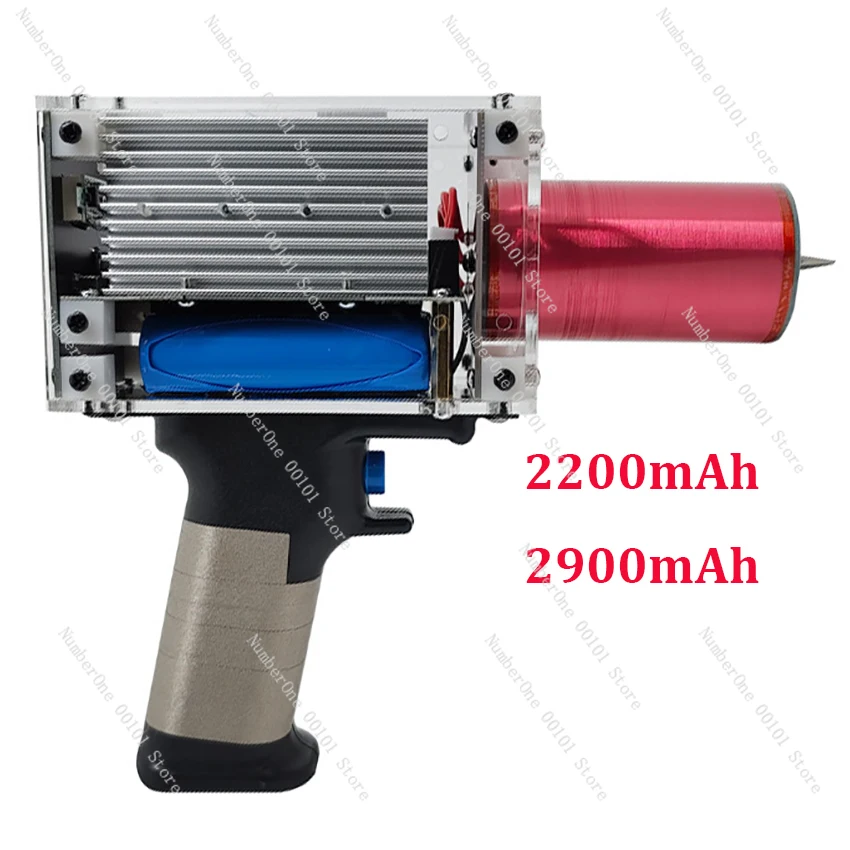 Third Generation Plus 80W 6A Tesla Coil Gun Portable Handheld Tesla Coil High Voltage Generator Artificial Lightning Tesla Coil