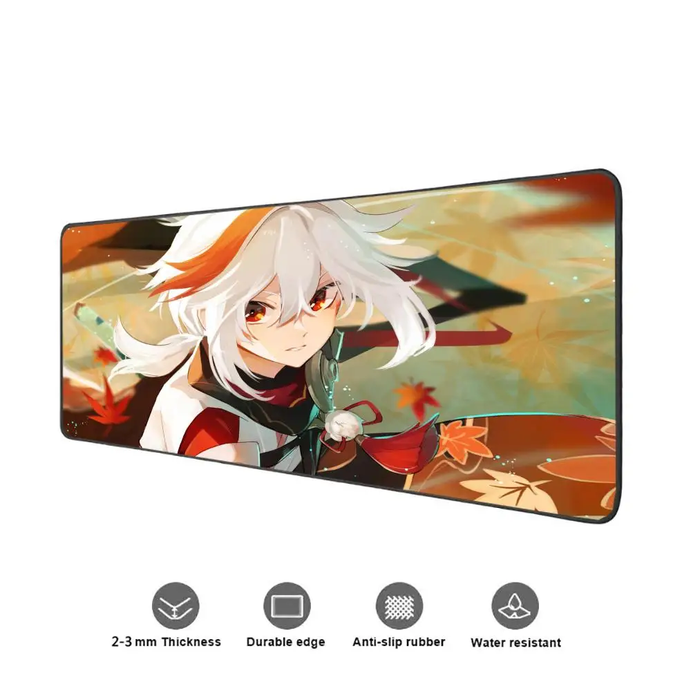 Computer Mouse Pad Mat Genshin Impact Kaedehara Kazuha Mousepad Xxl Office Rug Gaming Mats Desk Gadgets Offices Accessories Pads