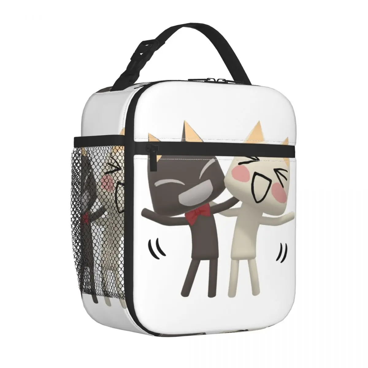 Toro Inoue Cat Insulated Lunch Bag for Women Resuable Cartoon Animation Thermal Cooler Lunch Tote Office Picnic Travel