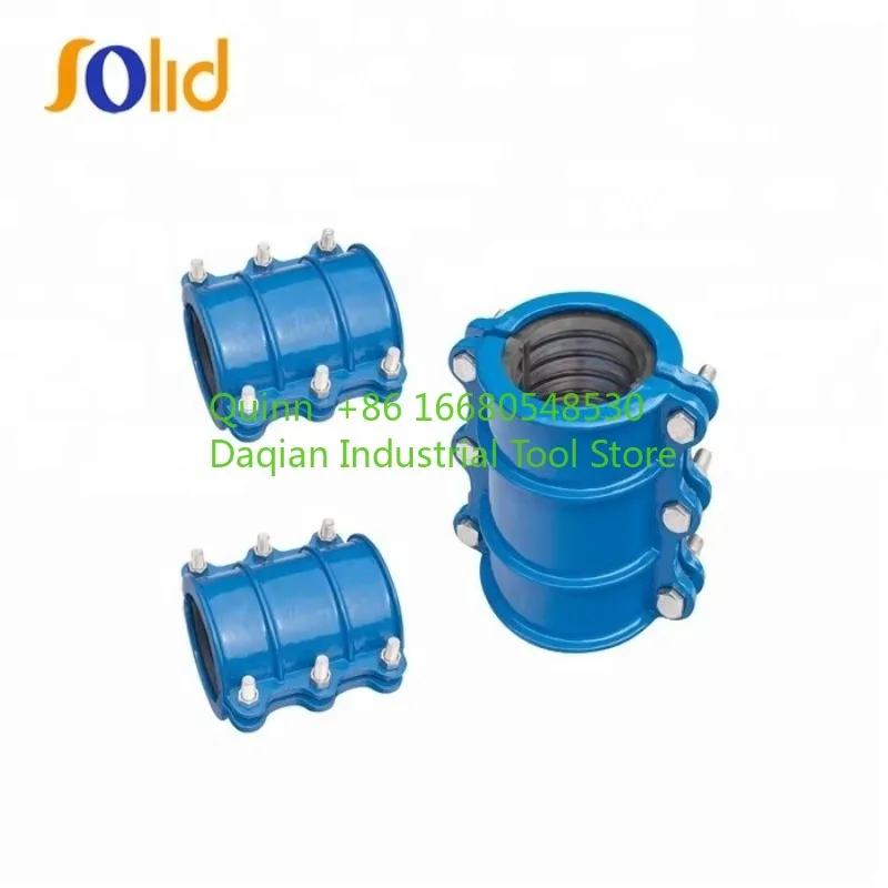 NGTwo-Piece Ductile Iron Low Pressure Repair Clamp with Split Sleeves ANSI Standard Painting Surface DN40-DN300