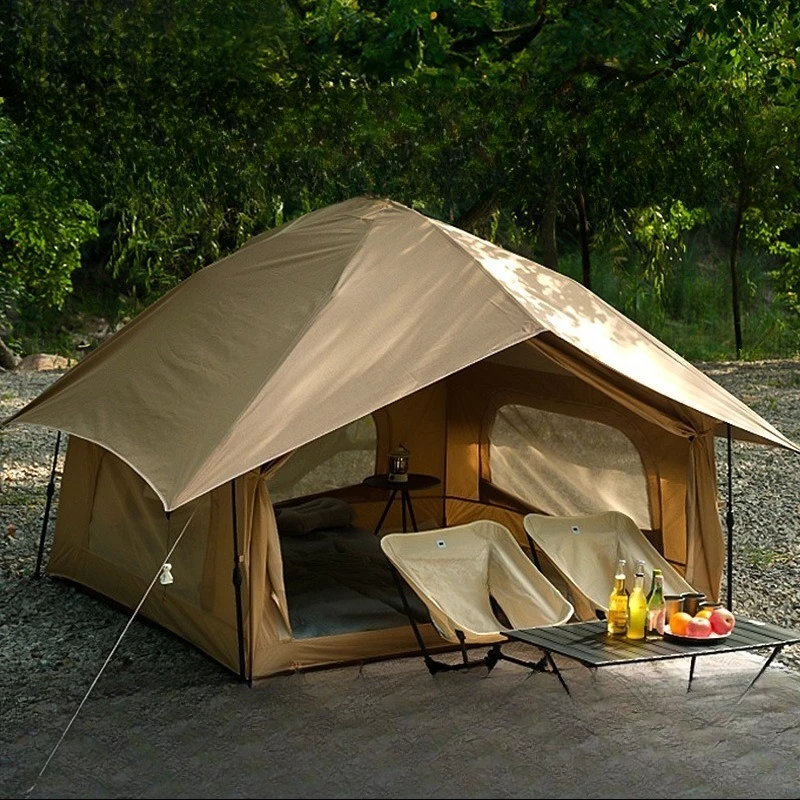 

Tent outdoor camping overnight rainproof, thickened automatic quick-opening, folding portable camping equipment